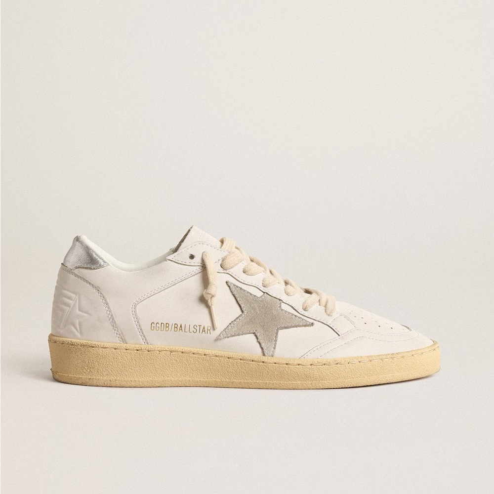 Golden Goose Ball Star with suede star and metallic leather heel tab
